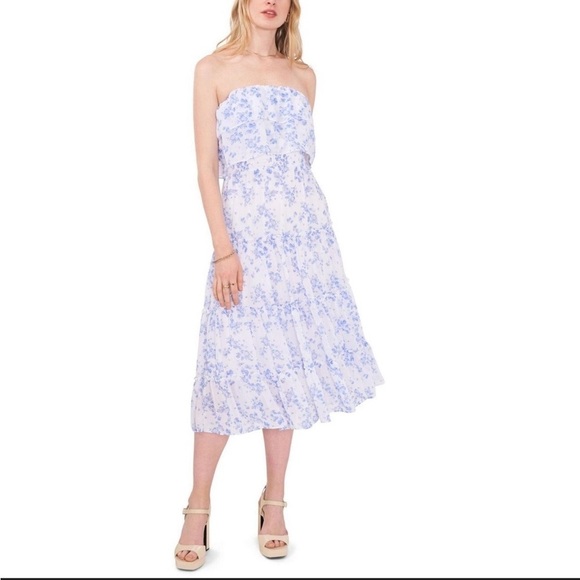 1. State Dresses & Skirts - 👗Host Pick👗 Floral Strapless Ruffled Maxi Dress